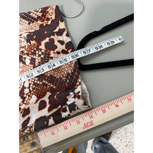 Apt. 9 Python Print Utility Jumpsuit Womens XXL Short Sleeve One Piece Tan - Picture 6 of 12